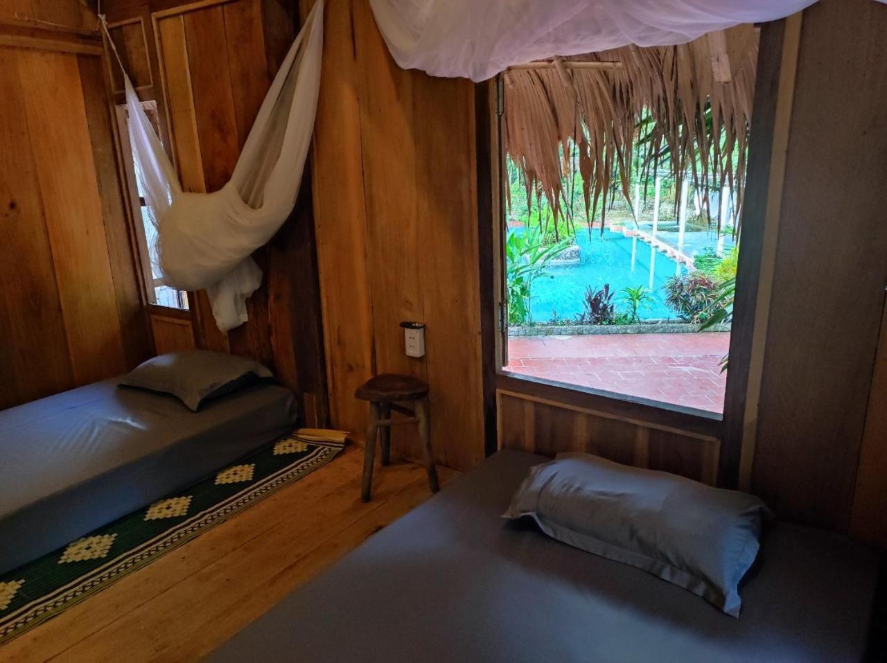 Lepont Mu Waterfall Bungalow Hòa Bình المظهر الخارجي الصورة